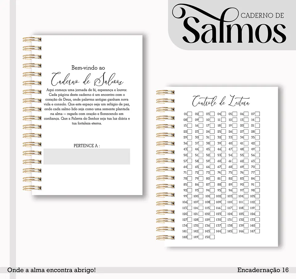 CADERNO DE SALMOS MASCULINO 2