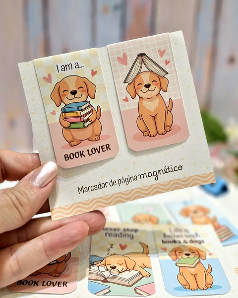 Marcadores de página magnéticos – Cachorrinhos