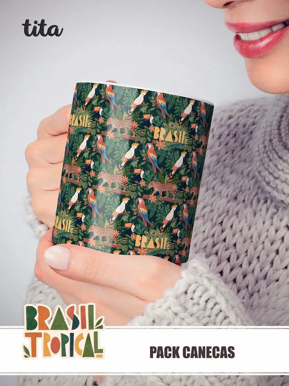 Brasil Tropical – Kit Sublimação – Caneca e Ecobags 3