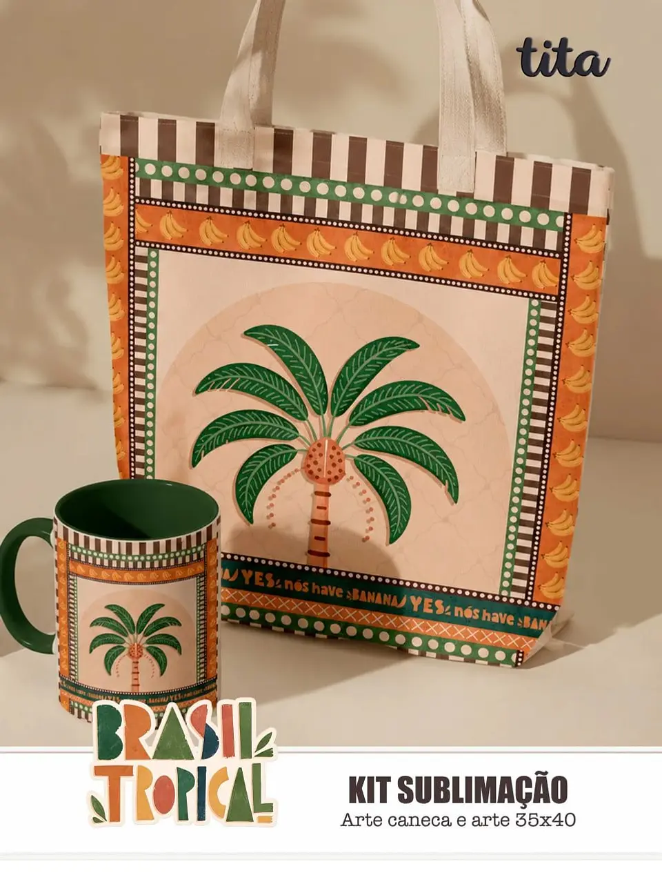 Brasil Tropical – Kit Sublimação – Caneca e Ecobags 6