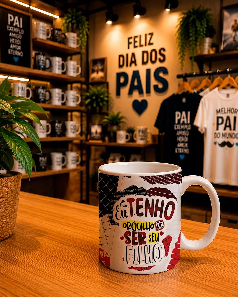 Sublimação Dia dos Pais - Artes para Canecas,Azulejos e Chopp 8