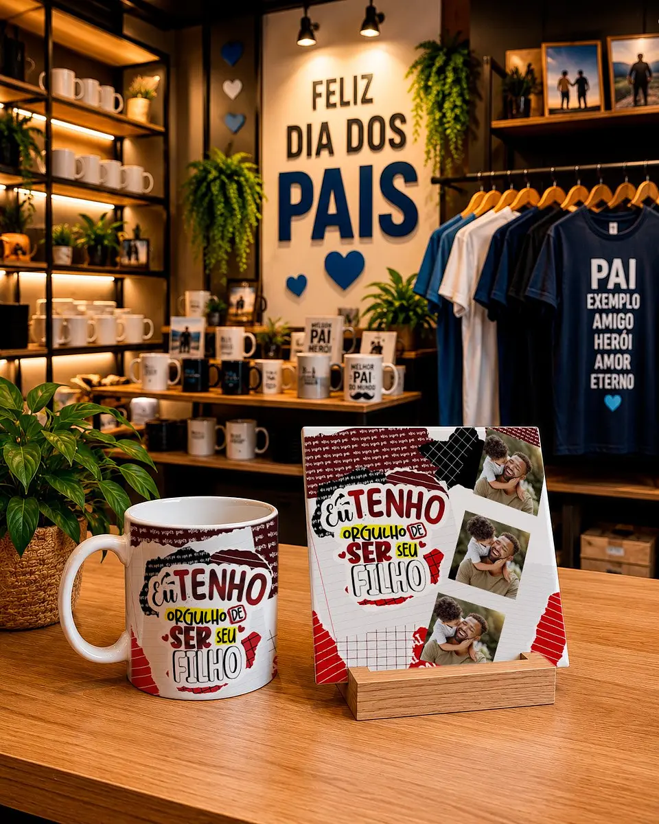 Sublimação Dia dos Pais - Artes para Canecas,Azulejos e Chopp 12
