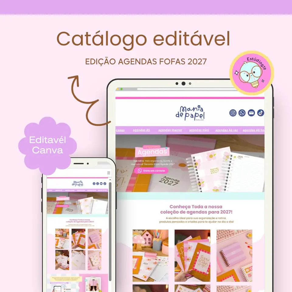 Catálogo Editável Canva Agendas 2027 1