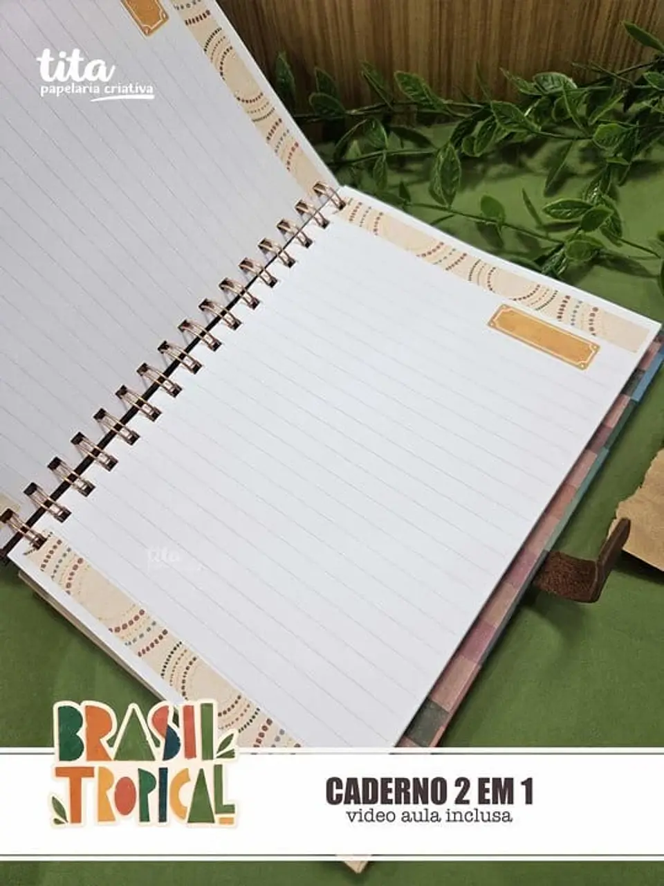 Brasil Tropical – Kit Encadernação Especial + Video Aulas Aulas Polly 2
