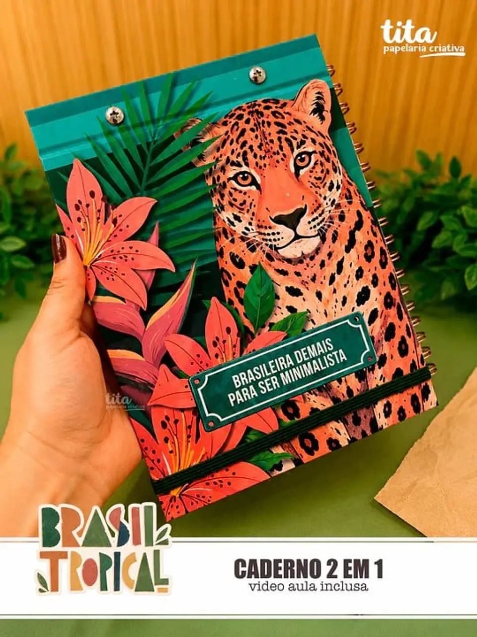 Brasil Tropical – Kit Encadernação Especial + Video Aulas Aulas Polly 3