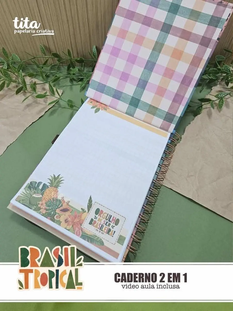 Brasil Tropical – Kit Encadernação Especial + Video Aulas Aulas Polly 4