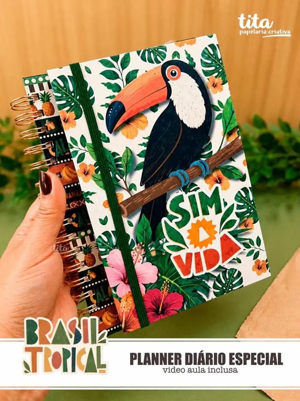 Brasil Tropical – Kit Encadernação Especial + Video Aulas Aulas Polly 5
