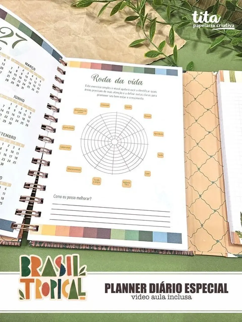 Brasil Tropical – Kit Encadernação Especial + Video Aulas Aulas Polly 7