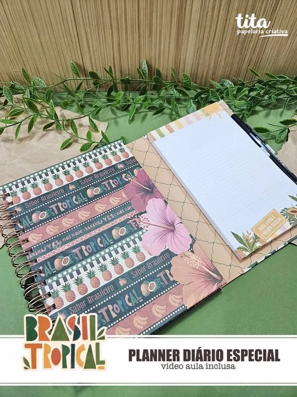 Brasil Tropical – Kit Encadernação Especial + Video Aulas Aulas Polly 8