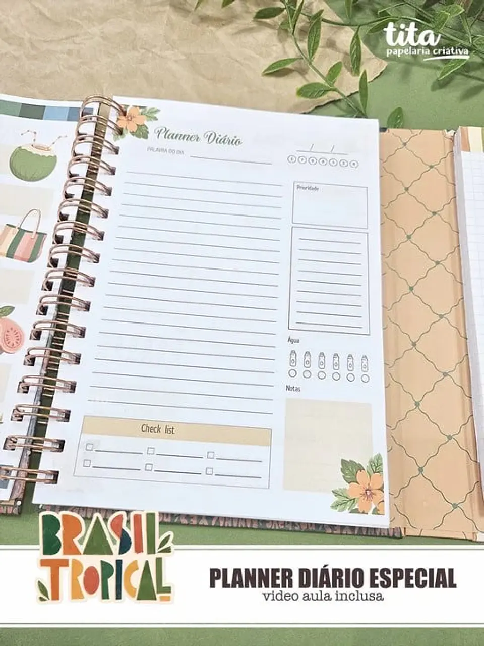 Brasil Tropical – Kit Encadernação Especial + Video Aulas Aulas Polly 9