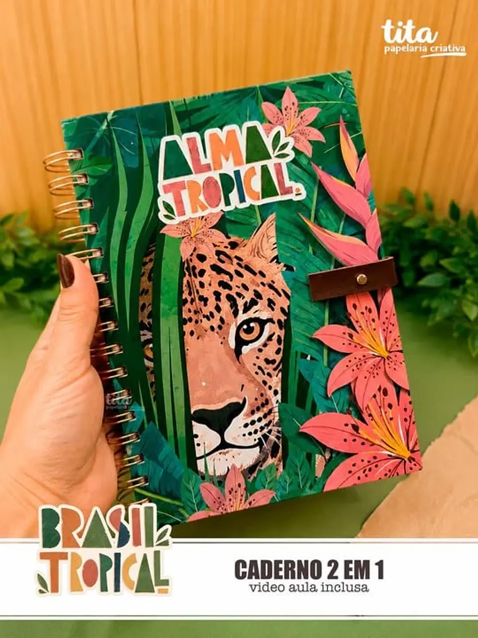 Brasil Tropical – Kit Encadernação Especial + Video Aulas Aulas Polly 10