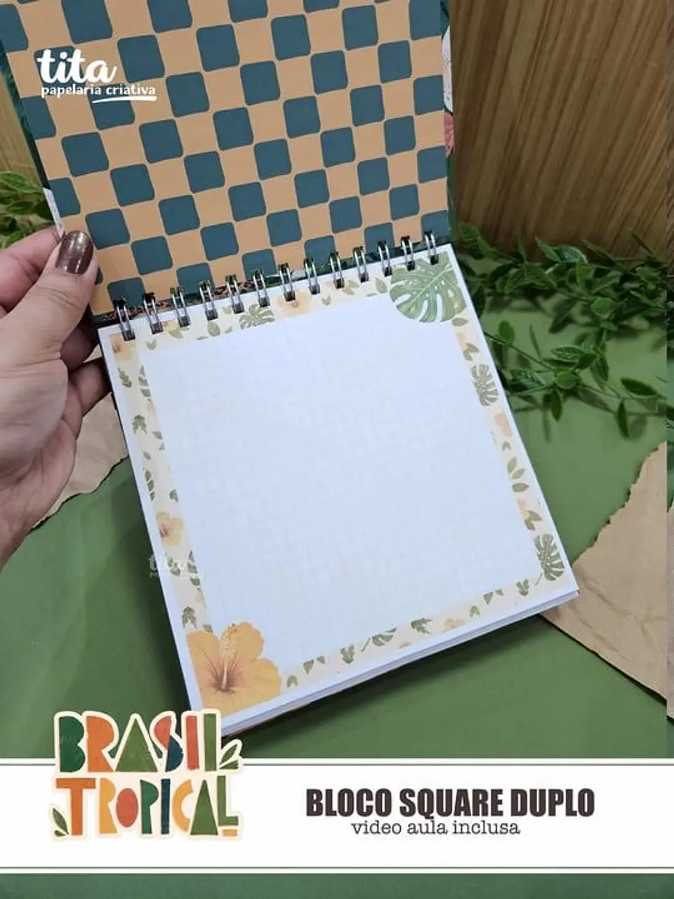 Brasil Tropical – Kit Encadernação Especial + Video Aulas Aulas Polly 13