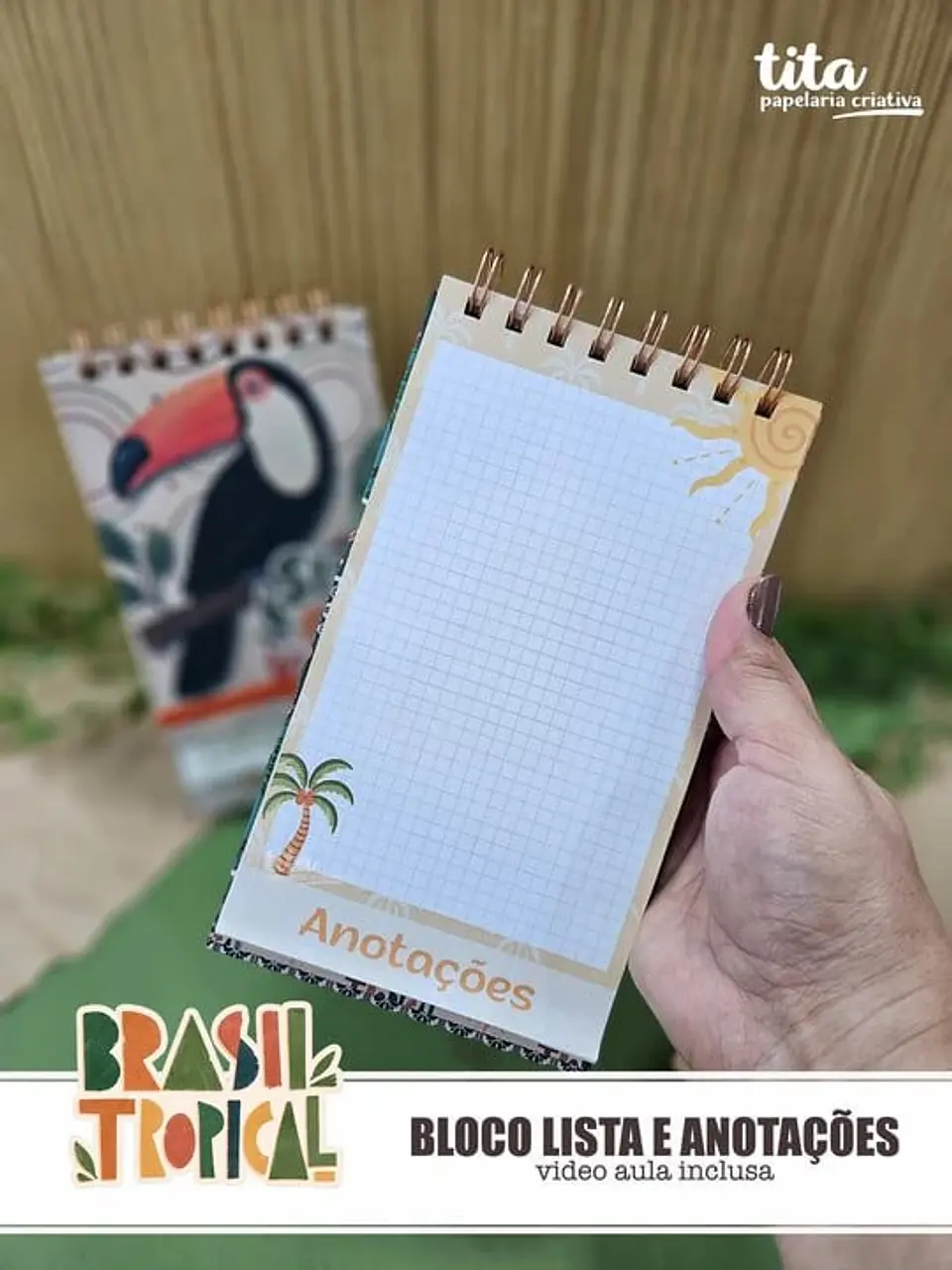 Brasil Tropical – Kit Encadernação Especial + Video Aulas Aulas Polly 15