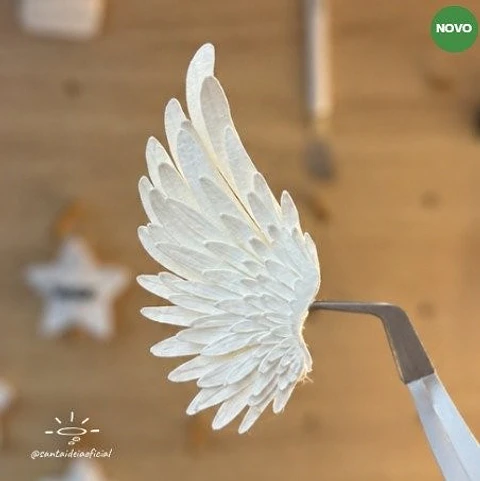 Asas de Anjo em Camadas - Arquivo Digital