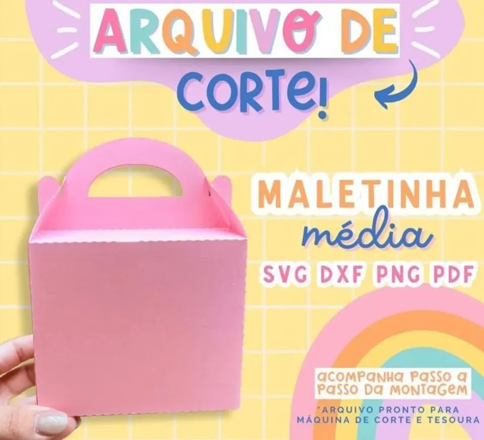 MOLDE CAIXA – MALETA MÉDIA 1