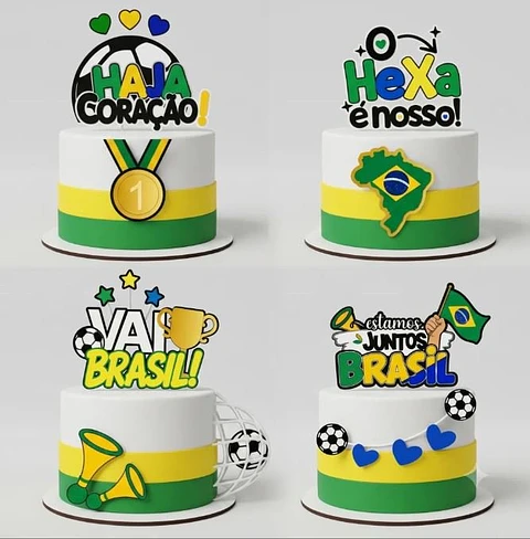 COLEÇÃO COPA – TOPOS DE BOLO
