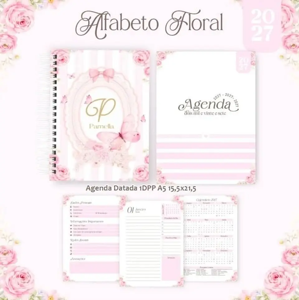 ALFABETO FLORAL – COLEÇÃO BIG 2027 COMPLETO 1