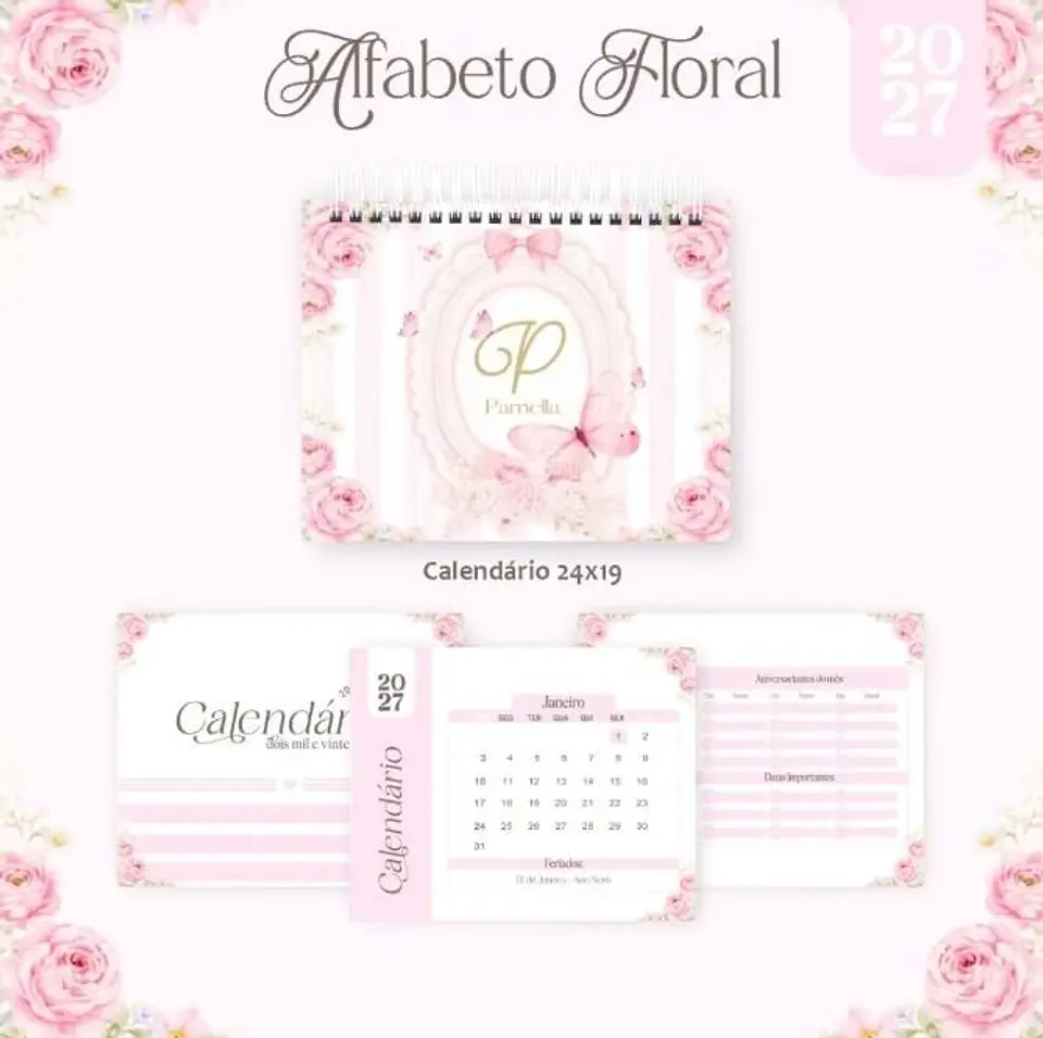 ALFABETO FLORAL – COLEÇÃO BIG 2027 COMPLETO 3