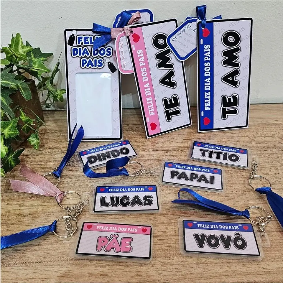 CHAVEIRO TAG DE PLACA – DIA DOS PAIS 2