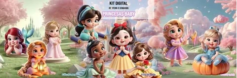 PRINCESAS BABY 2 – Kit Digital COMPLETO