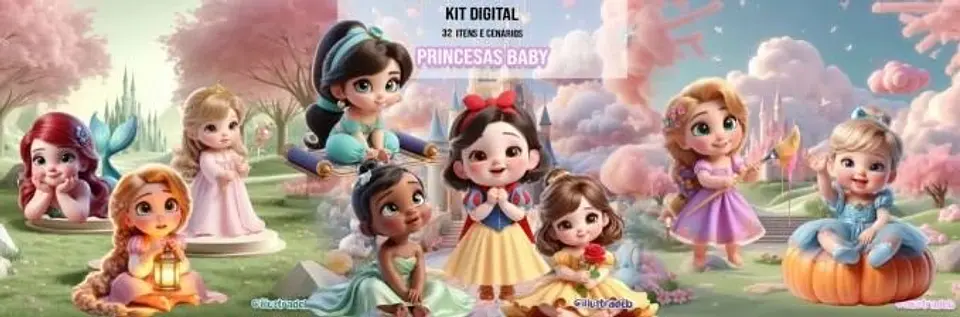 PRINCESAS BABY 2 – Kit Digital COMPLETO 1