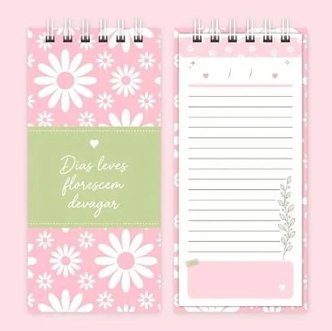 BLOCO SLIM 10X22CM WIRE-O/ESPIRAL OU COLADO – VIDA LEVE