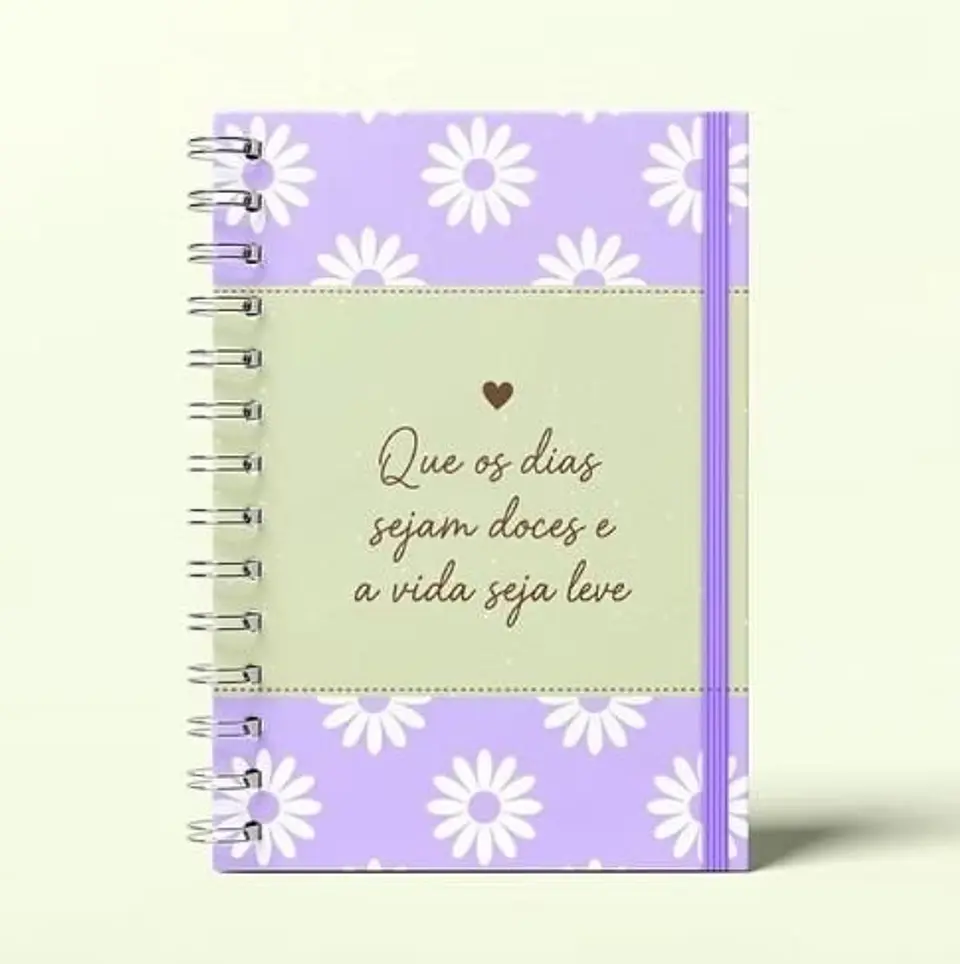 KIT DE ARQUIVOS – CADERNO ANOTAÇÕES VIDA LEVE – A5 – WIRE-O/ESPIRAL 4