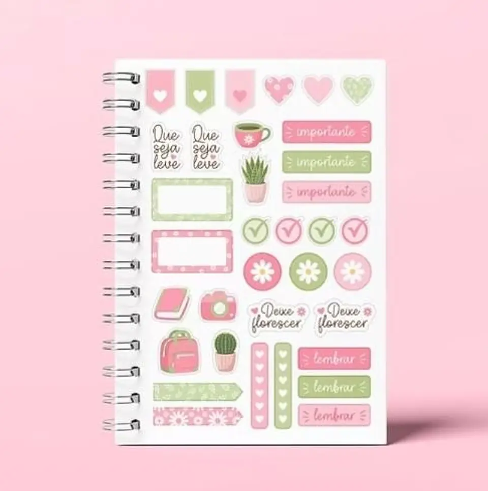 KIT DE ARQUIVOS – CADERNO ANOTAÇÕES VIDA LEVE – A5 – WIRE-O/ESPIRAL 7