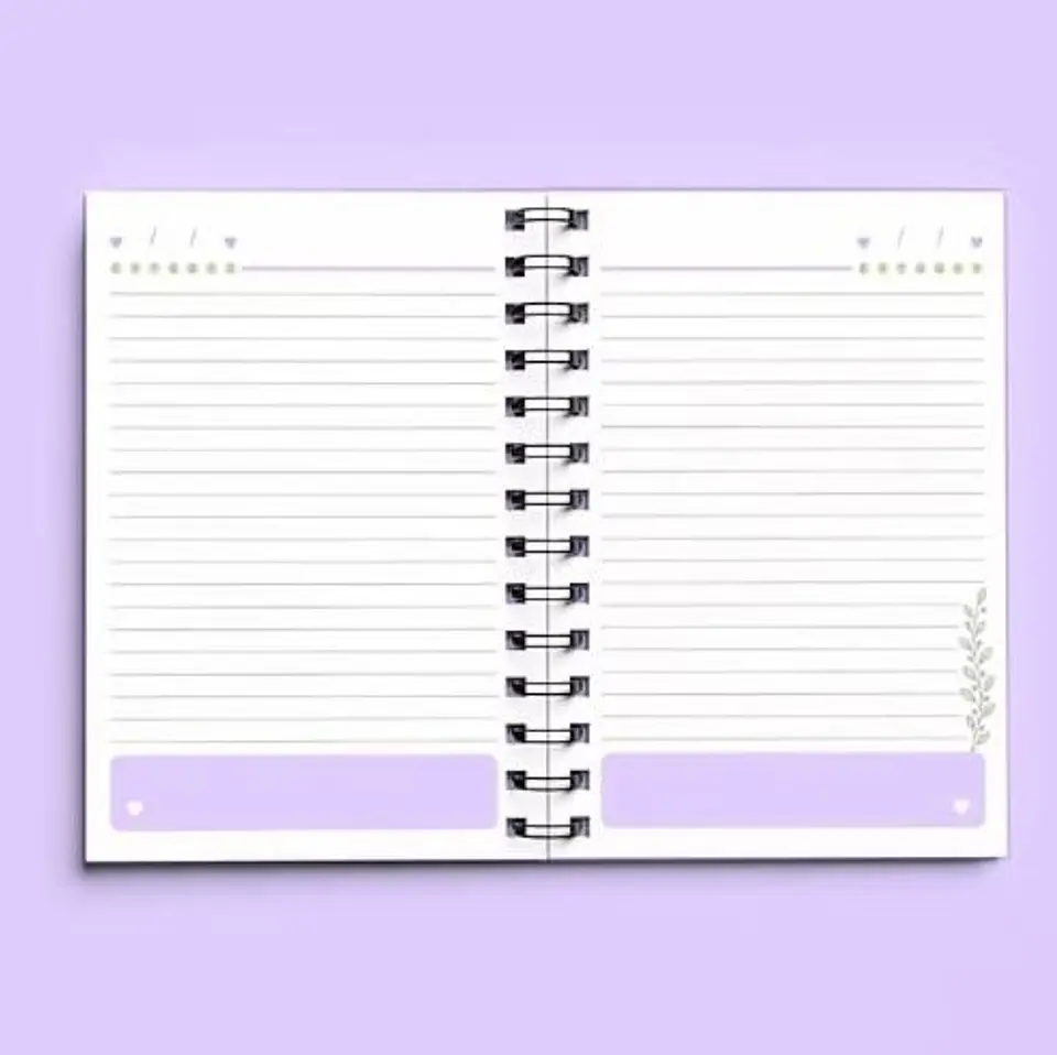 KIT DE ARQUIVOS – CADERNO ANOTAÇÕES VIDA LEVE – A5 – WIRE-O/ESPIRAL 12