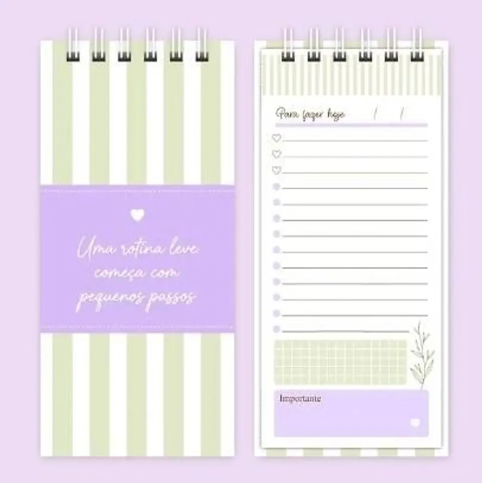 KIT DE ARQUIVOS – CADERNO ANOTAÇÕES VIDA LEVE – A5 – WIRE-O/ESPIRAL 14