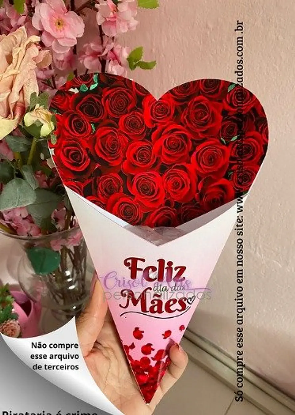 Arquivo de Corte Cone Grande Dia das Mães 1