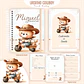 Caderneta Ursinho Cowboy Arquivo Digital Livro do Bebê Kit Completo - Thumbnail 3
