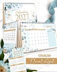 KIT CALENDÁRIOS 2027 COLEÇÃO FLORAL AZUL - Thumbnail 1
