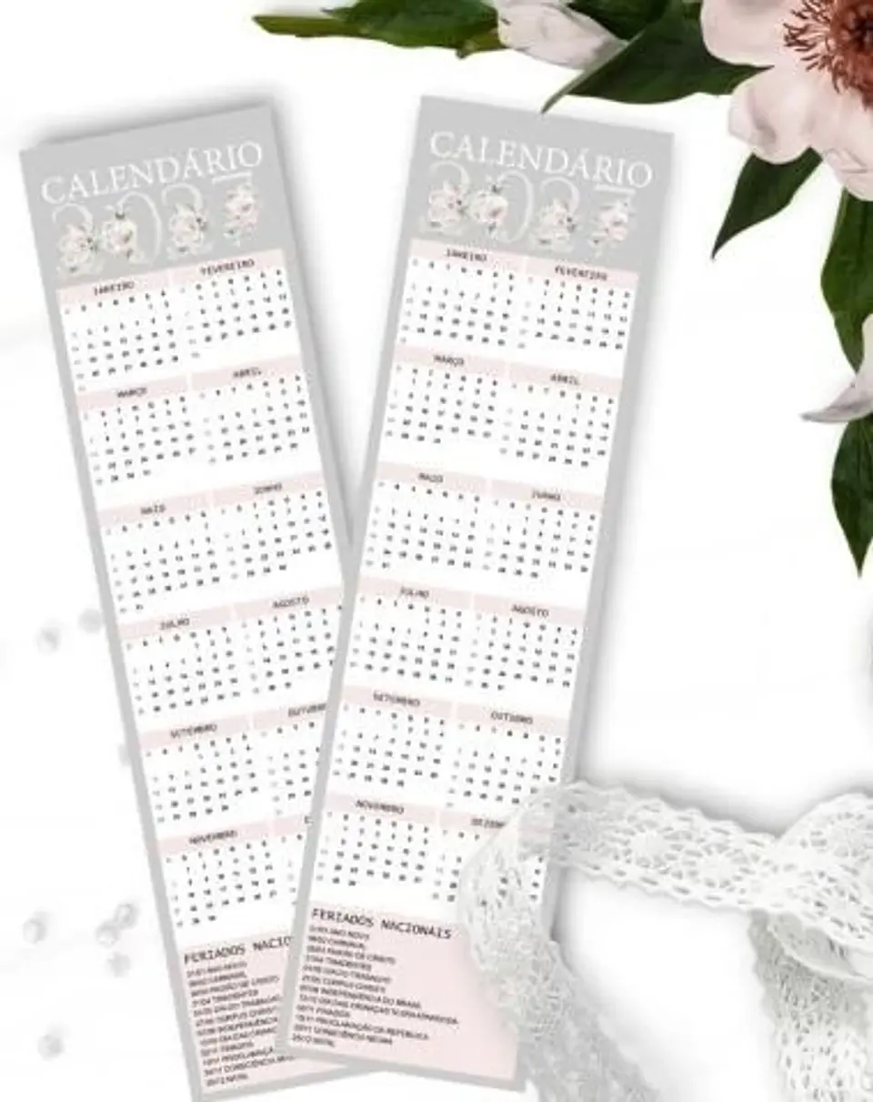 KIT CALENDÁRIOS 2027 DE MESA A5 A6 E CALENDÁRIO MARCA PÁGINA 4