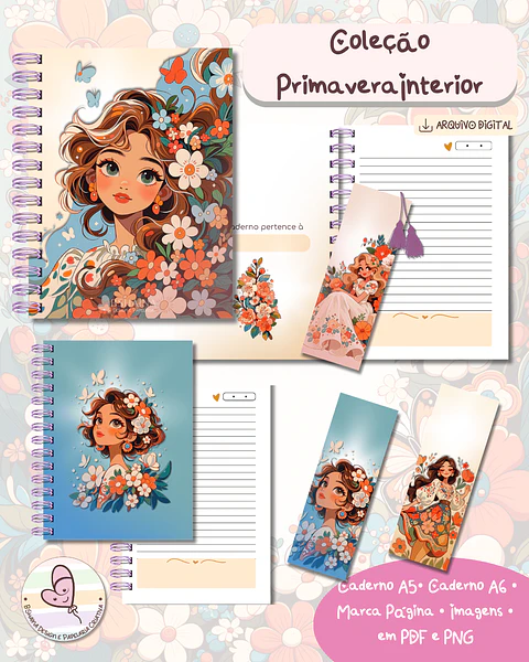 Coleção Primavera Interior Cadernos