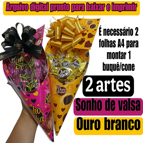 Arquivo Digital Buquê Cone