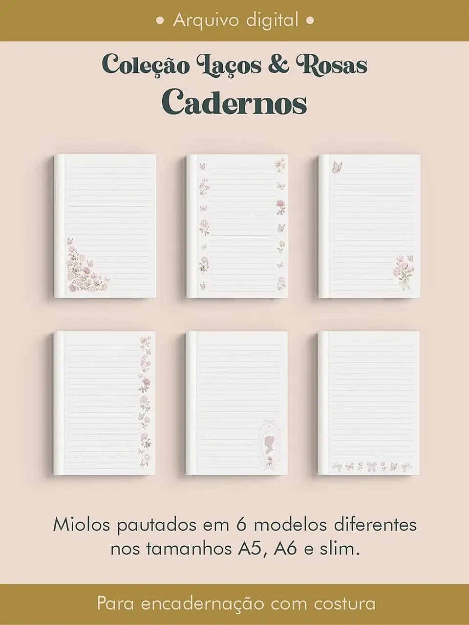 Arquivo Digital Coleção Laços & Rosas Cadernos Costura 1