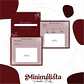 Caderneta e Livro do bebe Minimalista Marsala - Arquivo Digital - Thumbnail 4