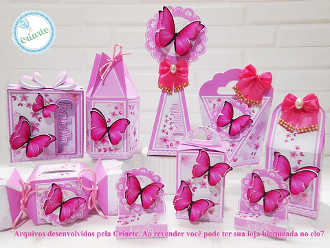 BORBOLETAS ROSA – Coletiva Festa Pronta