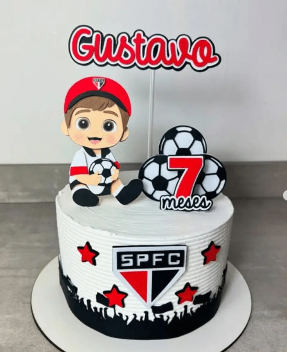 FUTEBOL MENINO SÃO PAULO - Topo de Bolo 1