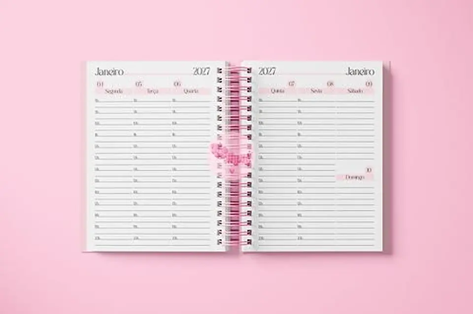 Miolo Agenda Rosa Visão Semanal 2027 1