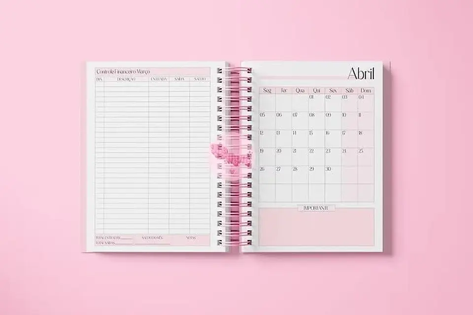 Miolo Agenda Rosa Visão Semanal 2027 3