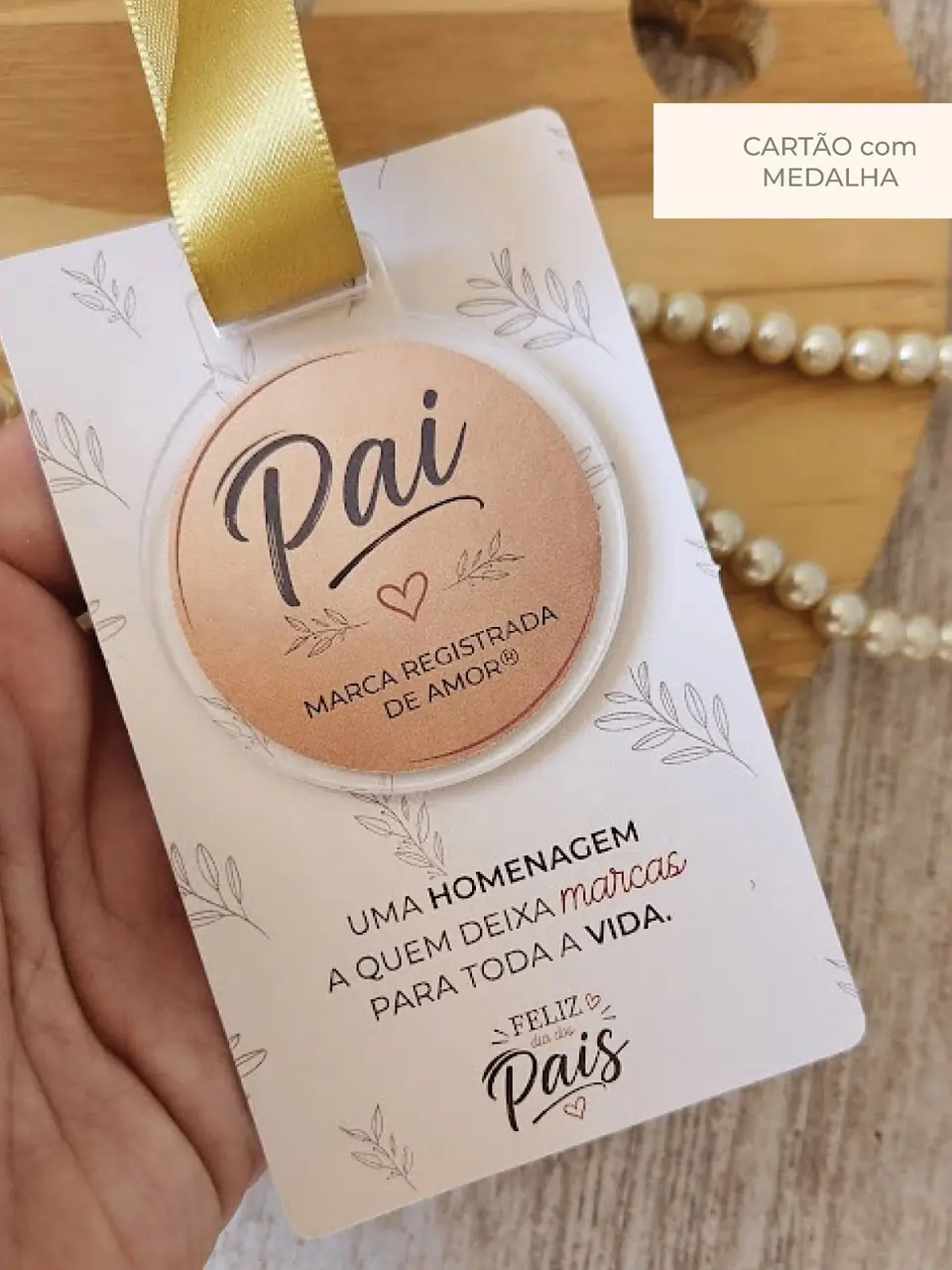 Cartão Medalha – Dia dos Pais 1