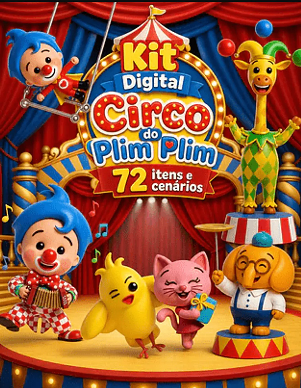 Kit Digital Circo do Plim Plim 1
