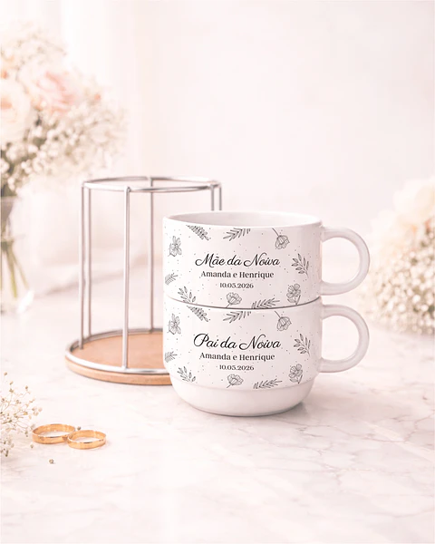 Xícaras Casamento – Pacote de Artes