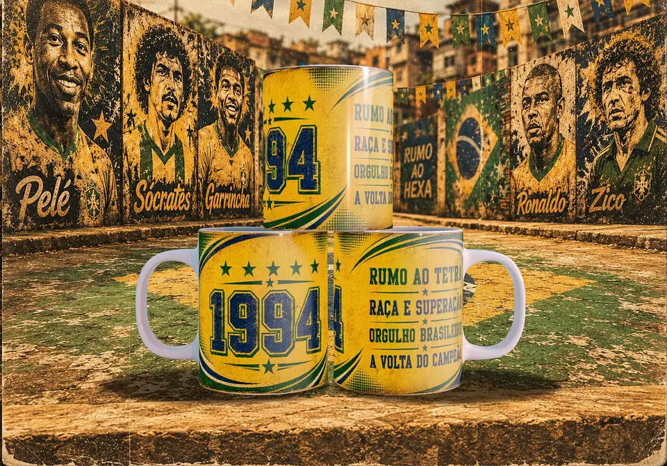 Arte Canecas Grandes craques da Copa 2