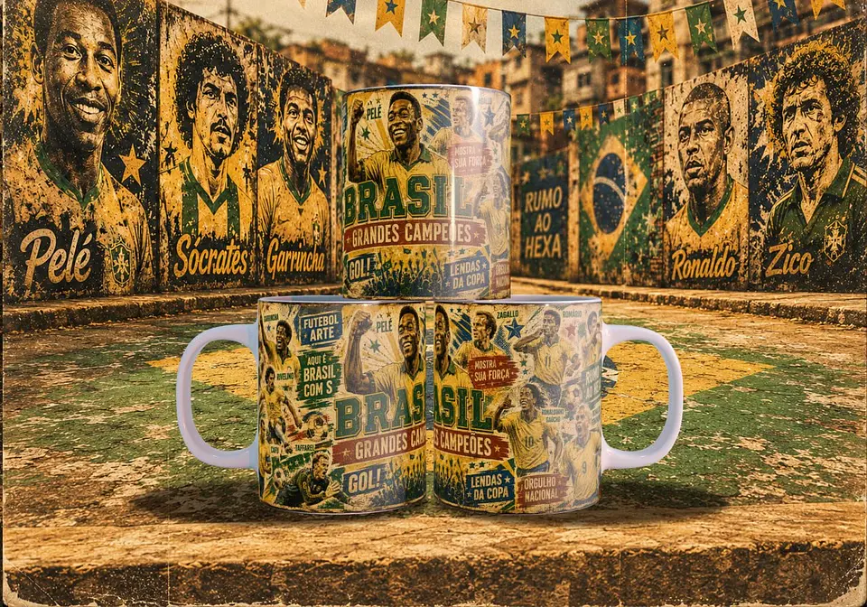 Arte Canecas Grandes craques da Copa 4