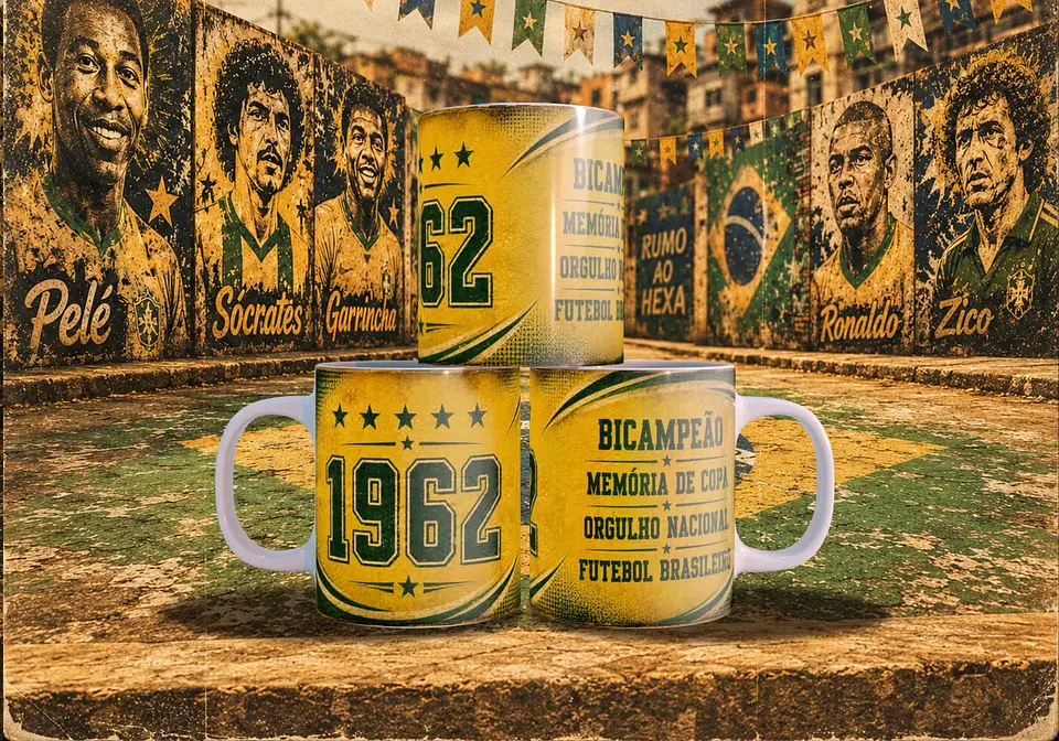 Arte Canecas Grandes craques da Copa 9
