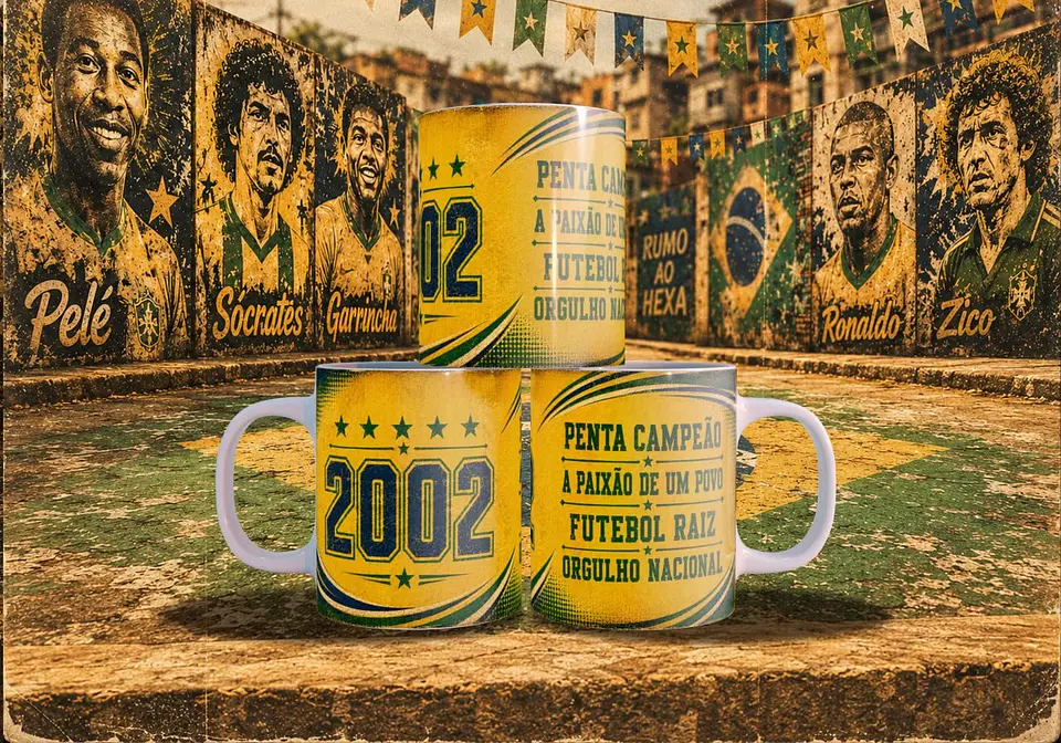 Arte Canecas Grandes craques da Copa 14