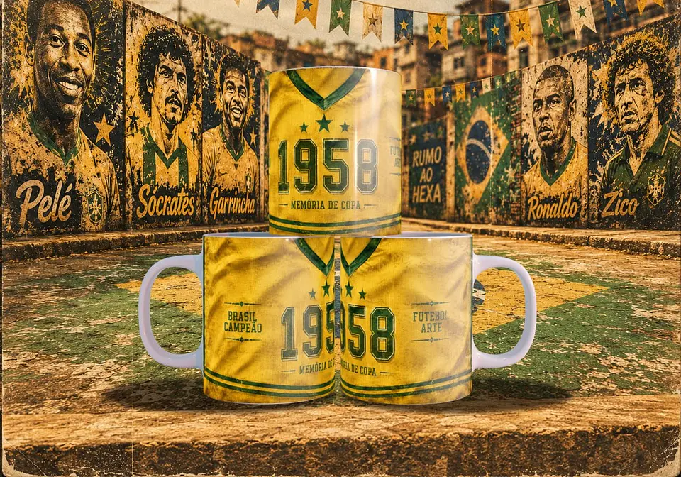 Arte Canecas Grandes craques da Copa 15